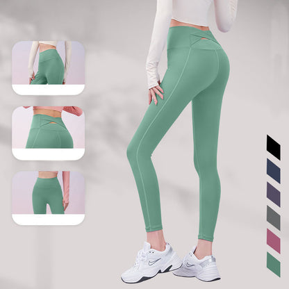 Pantalones de yoga fitness Leggings de control de abdomen para mujeres