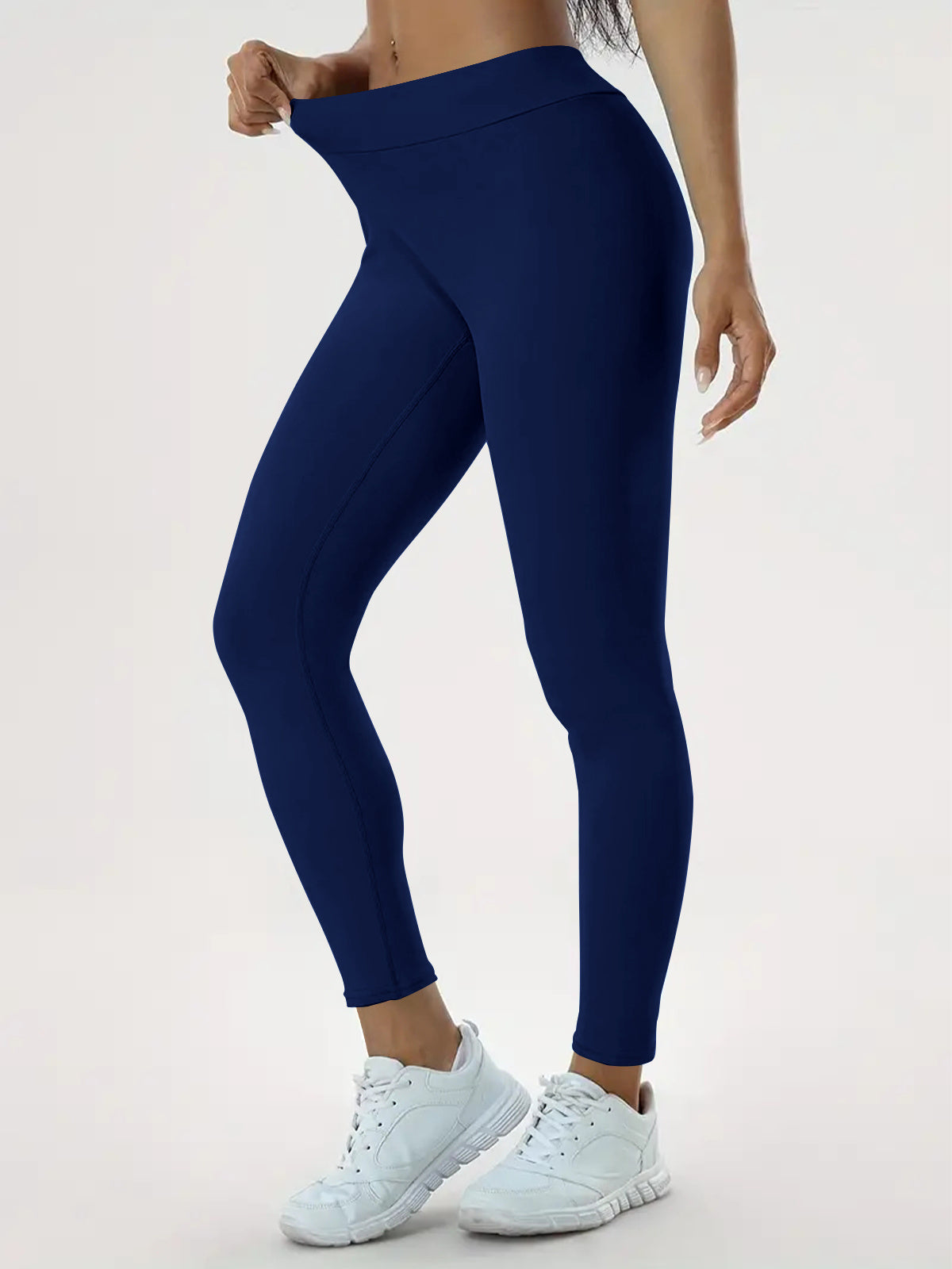 Pantalones de yoga para mujer, cintura alta, realce, elásticos, ajustados, para fitness