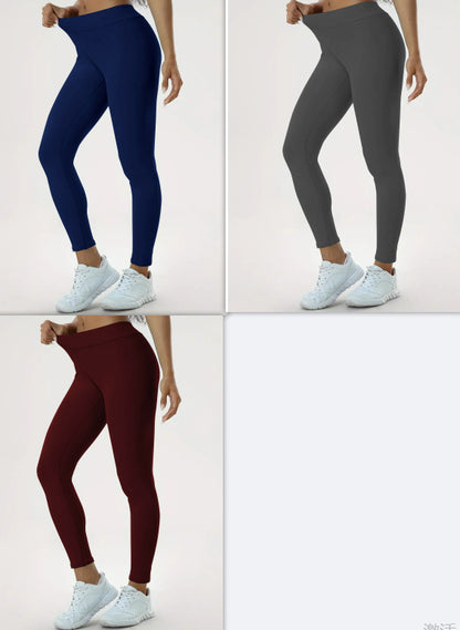 Pantalones de yoga para mujer, cintura alta, realce, elásticos, ajustados, para fitness